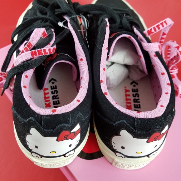 CONVERSE x HELLO KITTY Shoes 162939C Various Sizes - Picture 6 of 8